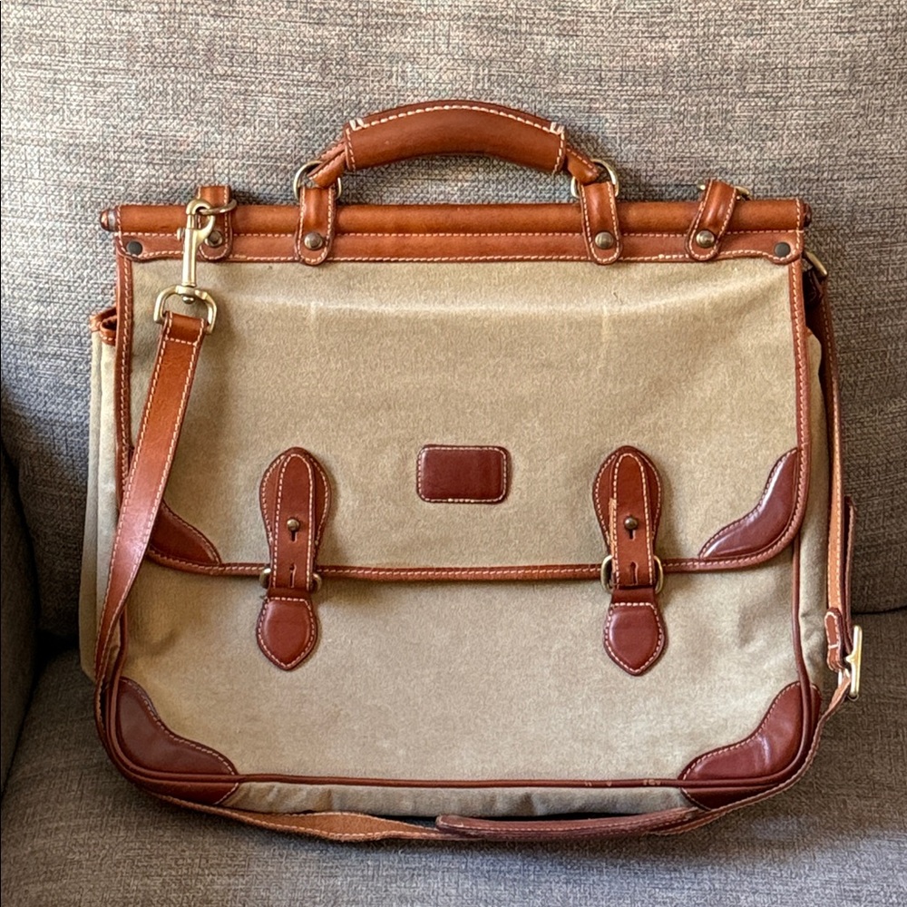 The Territory Ahead Tan and Brown Briefcase
